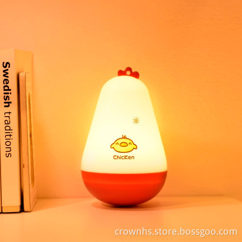 2016 Portable Smart cheap Roly-poly GooGoo lamp european cartoon childrens night light